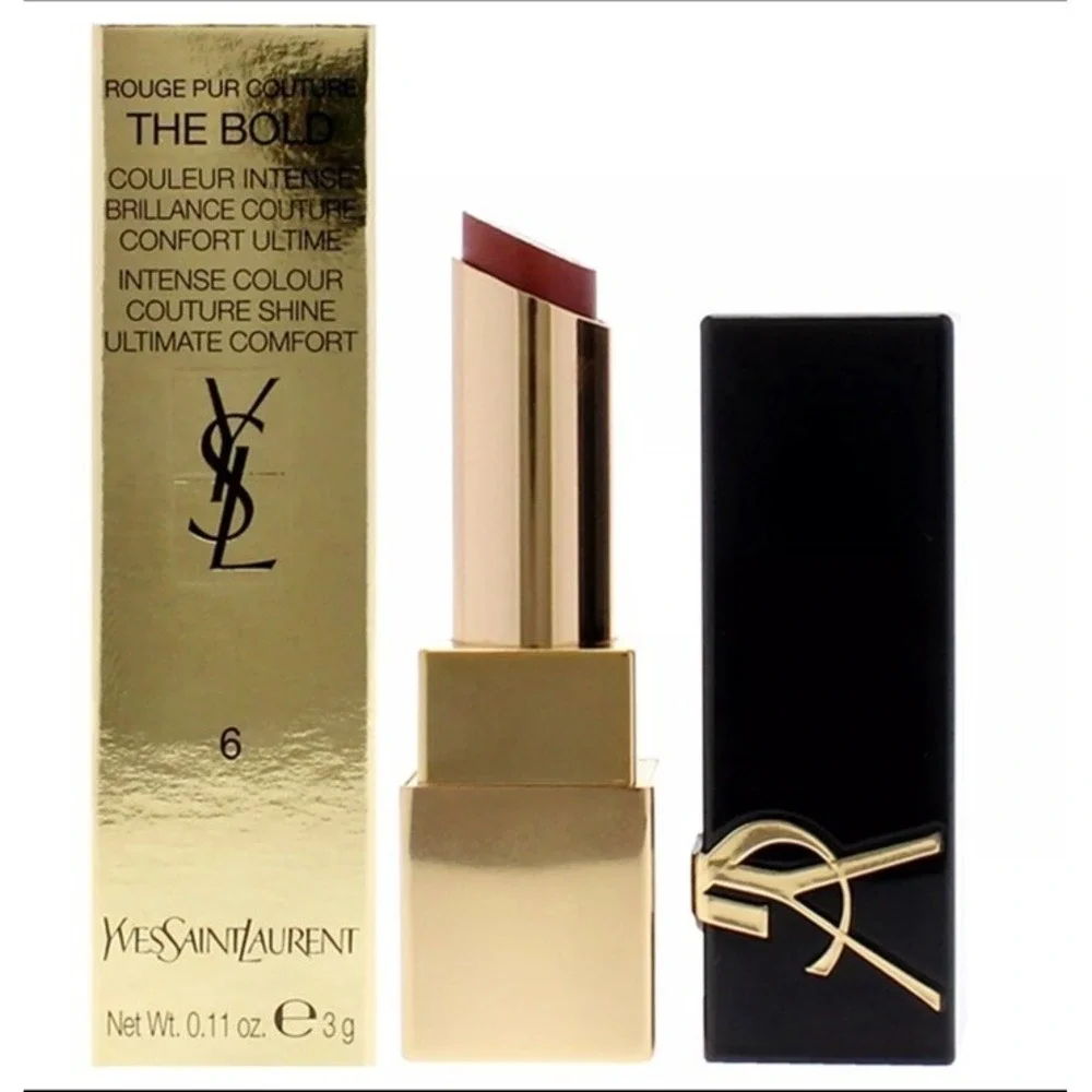 YSL Rouge Pur Couture The Bold Lipstick Size 0.11oz 6 Reignited Amber NEW